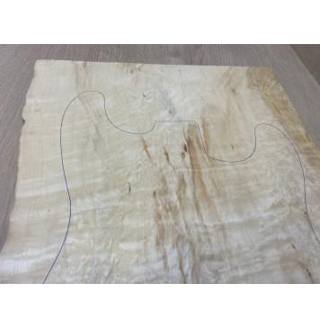 Клён Облачко заготовка на топ Смешанный АА Волна АА 20х360-335х540 мм - (цельный)-6