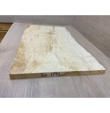 Клён Облачко заготовка на топ Смешанный АА Волна АА 20х360-335х540 мм - (цельный)-7