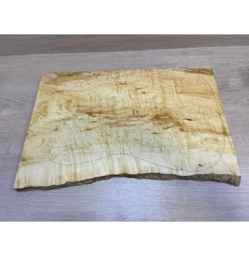 Клён Облачко заготовка на топ Смешанный АА Волна АА 20х360-335х540 мм - (цельный)-14