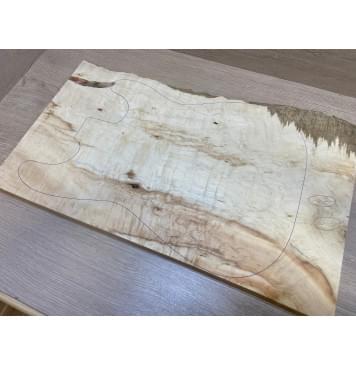 Клён Облачко заготовка на топ Смешанный А Волна АА 25х320-310х560 мм - (цельный)-3