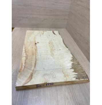 Клён Облачко заготовка на топ Смешанный А Волна АА 25х320-310х560 мм - (цельный)-6