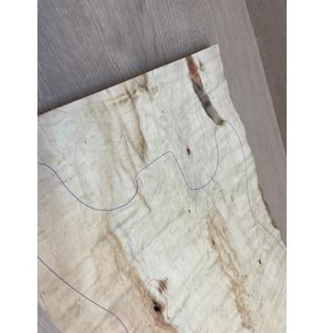 Клён Облачко заготовка на топ Смешанный А Волна АА 25х320-310х560 мм - (цельный)-7