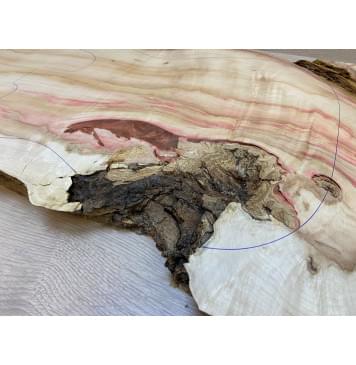 Клён Американский заготовка корпуса под заливку Смешанный АА 41.5х370-340х660 мм (массив) АКЦИЯ-4