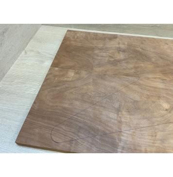 Макоре Пламя заготовка на топ Тангент ААА 19х233х625 мм - 2 шт. (книжкой)-2