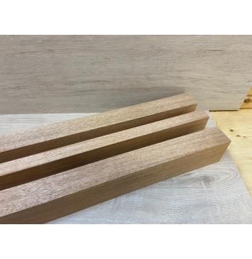 Махагон Кая заготовка для переклеенного сквозного грифа гитары Радиал АА 78х(47-28-47)х1205 мм - из 3х частей-2