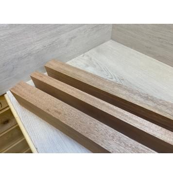 Махагон Кая заготовка для переклеенного сквозного грифа гитары Радиал АА 78х(47-28-47)х1205 мм - из 3х частей-4