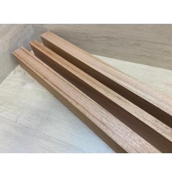 Махагон Кая заготовка для переклеенного сквозного грифа гитары Радиал АА 78х(47-28-47)х1205 мм - из 3х частей-10