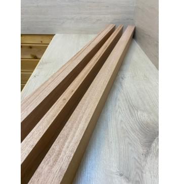 Махагон Кая заготовка для переклеенного сквозного грифа гитары Радиал АА 78х(47-28-47)х1205 мм - из 3х частей-6