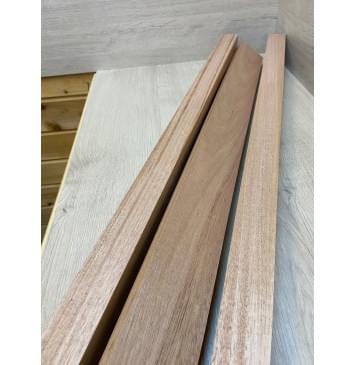 Махагон Кая заготовка для переклеенного сквозного грифа гитары Радиал АА 78х(47-28-47)х1205 мм - из 3х частей-13