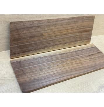 Орех Американский заготовка на топ Радиал АА 19х193х555-510 мм (2 шт книжкой) АКЦИЯ-7