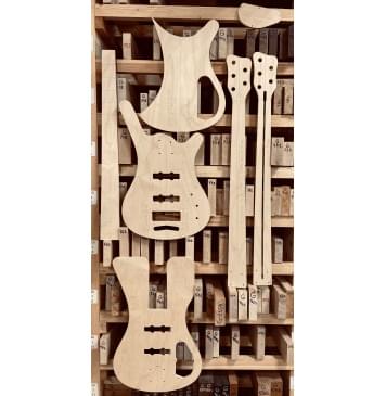 Warwick Corvette 5, 24 Frets, Bolt on, 34" / 864 mm, 2-piece Warwick Bridge, полный комплект для фрезеровки гитары, фанера 8мм-0