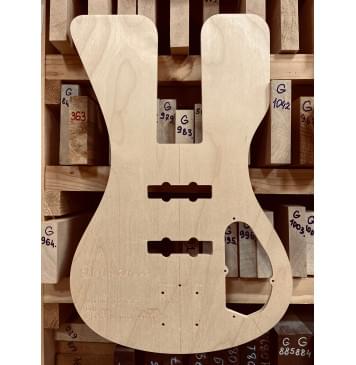 Warwick Corvette 5, 24 Frets, Bolt on, 34" / 864 mm, 2-piece Warwick Bridge, полный комплект для фрезеровки гитары, фанера 8мм-1