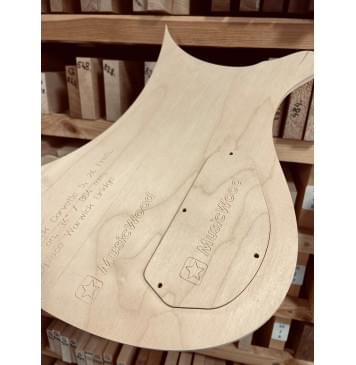 Warwick Corvette 5, 24 Frets, Bolt on, 34" / 864 mm, 2-piece Warwick Bridge, полный комплект для фрезеровки гитары, фанера 8мм-8