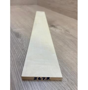 Клён Белый Явор, Волнистый заготовка накладки для электрогитары Тангент ААА Волна А 10х72-57х485 мм-2