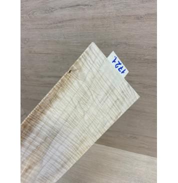 Клён Белый Явор, Волнистый заготовка накладки на головку грифа Радиал АА Волна ААА 4х130-90х237 мм-5