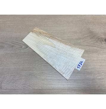 Клён Белый Явор, Волнистый заготовка накладки на головку грифа Радиал АА Волна ААА 2.5х130-90х237 мм-0