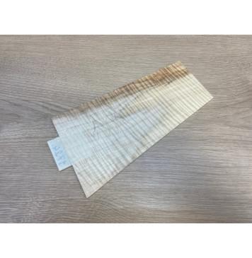 Клён Белый Явор, Волнистый заготовка накладки на головку грифа Радиал АА Волна ААА 2.5х130-90х237 мм-5