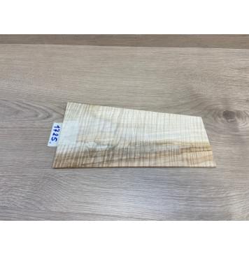 Клён Белый Явор, Волнистый заготовка накладки на головку грифа Радиал АА Волна ААА 4.5х130-90х237 мм-1