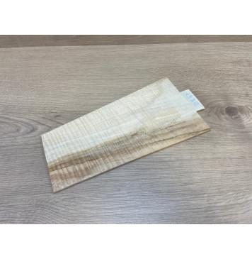 Клён Белый Явор, Волнистый заготовка накладки на головку грифа Радиал АА Волна ААА 4.5х130-90х237 мм-6