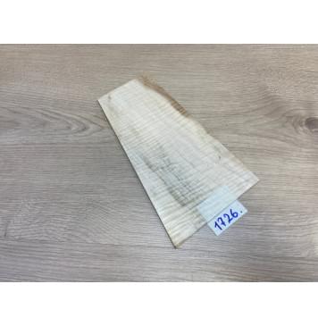 Клён Белый Явор, Волнистый заготовка накладки на головку грифа Радиал АА Волна ААА 4х130-90х237 мм-0