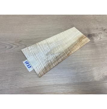 Клён Белый Явор, Волнистый заготовка накладки на головку грифа Радиал АА Волна ААА 4х130-90х237 мм-4
