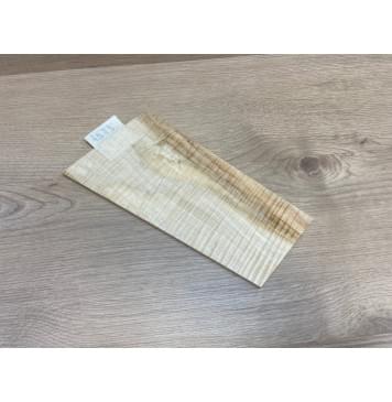 Клён Белый Явор, Волнистый заготовка накладки на головку грифа Радиал АА Волна ААА 4х130-90х237 мм-6