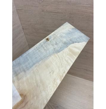 Клён Американский Волнистый заготовка накладки на головку грифа Смешанный ААА Волна А 5х138-82х240 мм-1