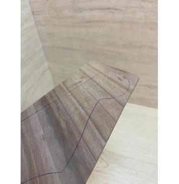 Орех Американский заготовка накладки на головку грифа Смешанный ААА 3х115-82х190 мм-3