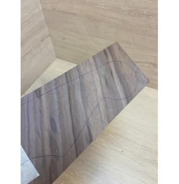 Орех Американский заготовка накладки на головку грифа Смешанный ААА 3х105-70х190 мм-1