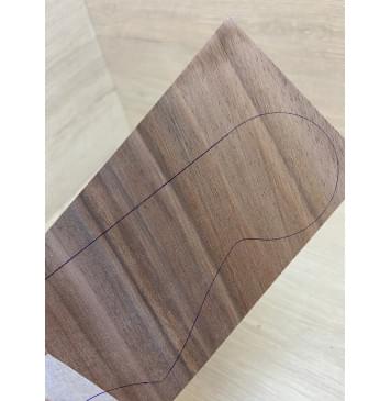 Орех Американский заготовка накладки на головку грифа Смешанный ААА 3х103-78х190-180 мм-4