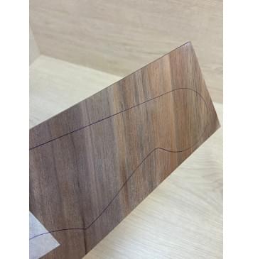 Орех Американский заготовка накладки на головку грифа Смешанный ААА 3х114-78х190 мм-2