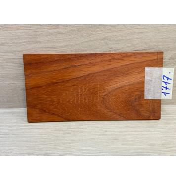 Падук заготовка накладки на головку грифа Смешанный ААА 4.3х103х205 мм-4