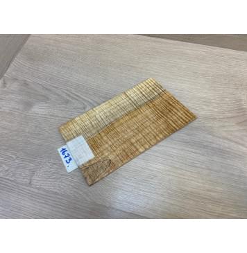 Клён Американский Spalted Волнистый заготовка накладки на головку грифа Радиал ААА Волна ААА 5х120х220-208 мм (стабилизированный)-0