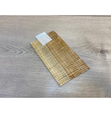 Клён Американский Spalted Волнистый заготовка накладки на головку грифа Радиал ААА Волна ААА 5х120х220-208 мм (стабилизированный)-12