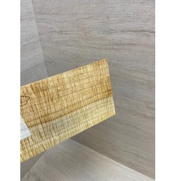 Клён Американский Spalted Волнистый заготовка накладки на головку грифа Радиал ААА Волна ААА 5х120х220-208 мм (стабилизированный)-11