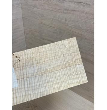 Клён Американский Spalted Волнистый заготовка накладки на головку грифа Радиал ААА Волна ААА 3х120х220-208 мм (стабилизированный)-4