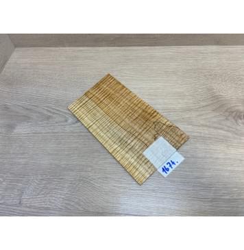 Клён Американский Spalted Волнистый заготовка накладки на головку грифа Радиал ААА Волна ААА 3х120х220-208 мм (стабилизированный)-0