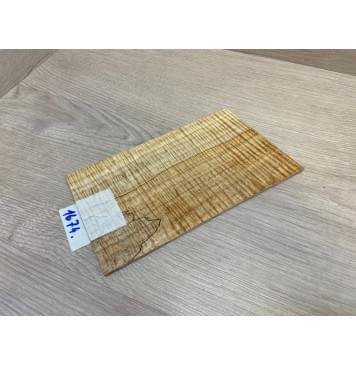 Клён Американский Spalted Волнистый заготовка накладки на головку грифа Радиал ААА Волна ААА 3х120х220-208 мм (стабилизированный)-8