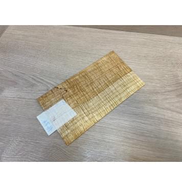 Клён Американский Spalted Волнистый заготовка накладки на головку грифа Радиал ААА Волна ААА 3х120х220-208 мм (стабилизированный)-9