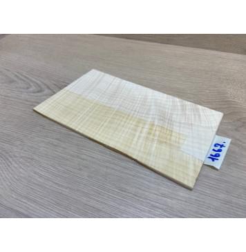 Клён Белый Явор, Волнистый заготовка накладки на головку грифа Смешанный ААА Волна ААА 3.5х125-120х212 мм (стабилизированный)-2