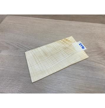 Клён Белый Явор, Волнистый заготовка накладки на головку грифа Смешанный ААА Волна ААА 3.5х125-120х212 мм (стабилизированный)-0