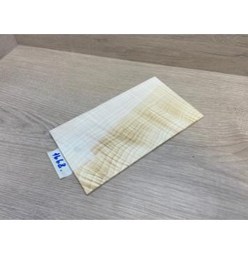 Клён Белый Явор, Волнистый заготовка накладки на головку грифа Смешанный ААА Волна ААА 3.5х125-120х215-210 мм (стабилизированный)-6