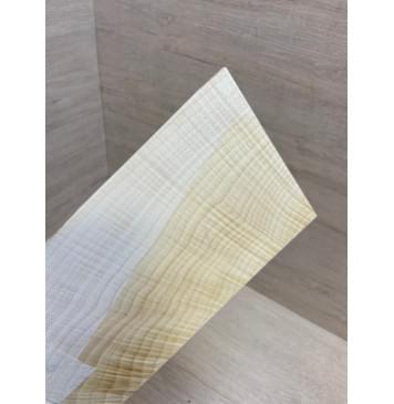 Клён Белый Явор, Волнистый заготовка накладки на головку грифа Смешанный ААА Волна ААА 3.5х125-120х215-210 мм (стабилизированный)-2