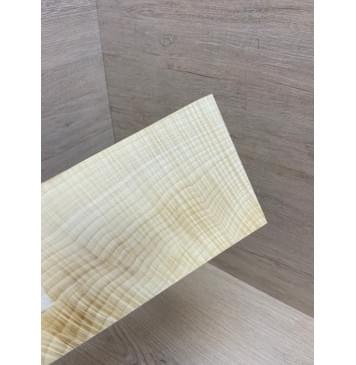 Клён Белый Явор, Волнистый заготовка накладки на головку грифа Смешанный ААА Волна ААА 3.5х125-120х215-210 мм (стабилизированный)-7