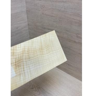 Клён Белый Явор, Волнистый заготовка накладки на головку грифа Смешанный ААА Волна ААА 3.5х125-120х215-210 мм (стабилизированный)-8