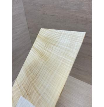 Клён Белый Явор, Волнистый заготовка накладки на головку грифа Смешанный ААА Волна ААА 3.5х125-120х215-210 мм (стабилизированный)-4