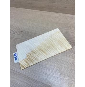 Клён Белый Явор, Волнистый заготовка накладки на головку грифа Смешанный ААА Волна ААА 3.5х125-120х220-215 мм (стабилизированный)-3