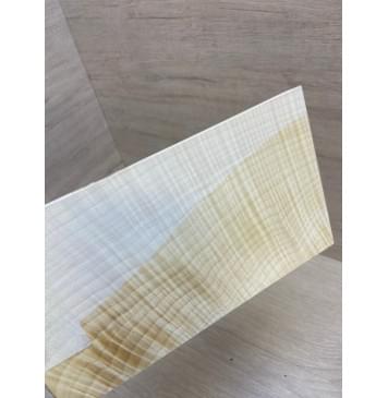 Клён Белый Явор, Волнистый заготовка накладки на головку грифа Смешанный ААА Волна ААА 3.5х125-120х220-215 мм (стабилизированный)-2