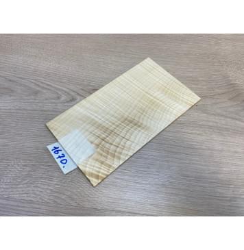 Клён Белый Явор, Волнистый заготовка накладки на головку грифа Смешанный ААА Волна ААА 3.5х125-120х220-215 мм (стабилизированный)-7