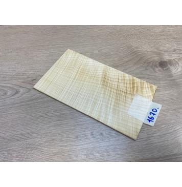 Клён Белый Явор, Волнистый заготовка накладки на головку грифа Смешанный ААА Волна ААА 3.5х125-120х220-215 мм (стабилизированный)-0